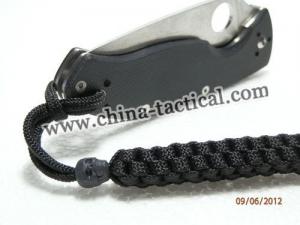 hunting knife-paracord knife lanyard-lanyard-skull beads-skull head-military